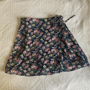 90s wrap mini skirt